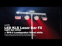 EUROLITE Set LED KLS Laser Bar FX Light Set white + Square Base Stand White