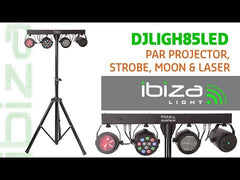 Ibiza DJLIGHT85 GigBar Light Package Strobe, Par, Derby and Laser Disco Band