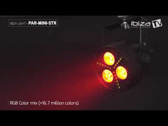 Ibiza Light 4-in-1-LED-PAR-Kanne mit Stroboskop
