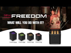 6x Chauvet DJ Freedom Par T6 Akku Kabelloser LED-Uplighter inkl. Ladekoffer 