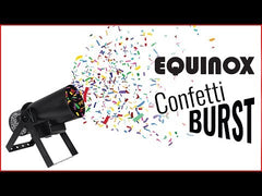 Equinox Confetti Burst Launcher DMX Konfettikanone Disco DJ