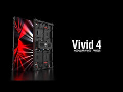 Chauvet DJ Vivid Video Wall Écran vidéo 4 x 4 avec pilote vidéo et Flightcase