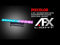 AFX PIXCOLOR 2-in-1 Blinder Bar Hintergrundfarbe DMX LED Bar Artnet Klingnet