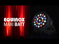 4x Equinox Maxi Batt Rechargeble Slim LED PAR