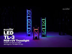 Eurolite TL-3 RGB+UV LED Wedge Triangle Truss Uplighter DMX DJ Disco Lighting
