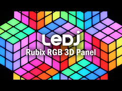 2x LEDJ Rubix RGB 3D Panel LED Cube