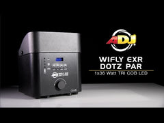 American DJ WiFly EXR Dotz PAR Battery Wireless LED Uplighter