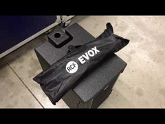 2x RCF Evox 8 weißes Lautsprechersystem, aktives Zwei-Wege-Array