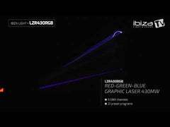Ibiza Light LZR430RGB RGB-Grafiklaser 430 mW DJ-Disco-Lichteffekt