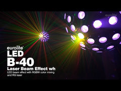 Eurolite LED B-40 Laser Mirrorball-Effekt Starburst Stratosphere Lighting DMX