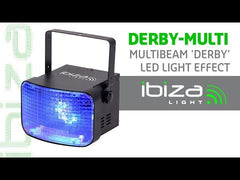 Ibiza Light MultiBeam LED Derby 2 x 10W RGBW Disco Lighting Effect DMX