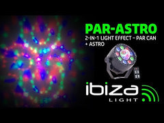 Ibiza Light 2 in 1 Light Effect Mini Par Astro Disco DJ Lighting Party DMX inc Remote Disco Light